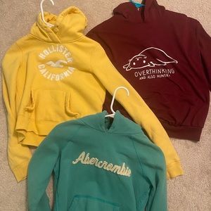 hoodies (hollister & abercrombie)